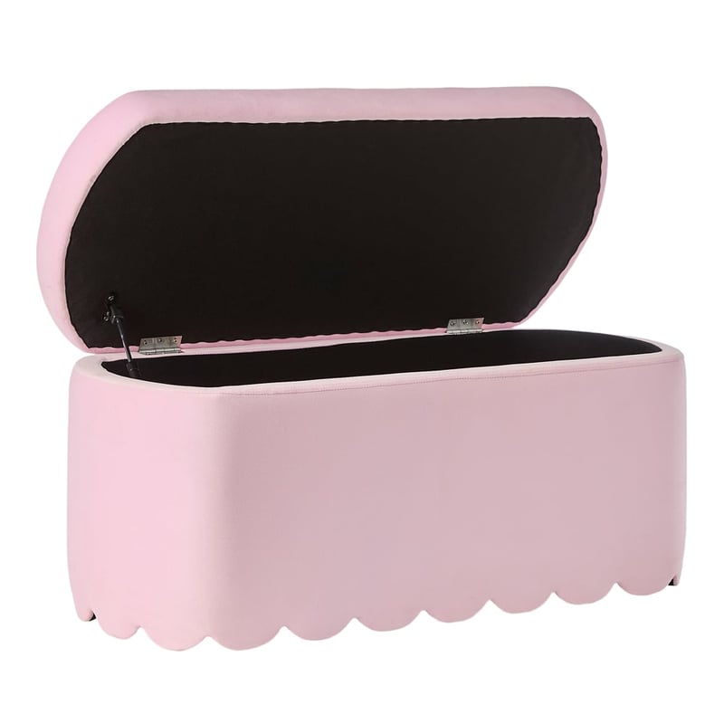 Isabella Pink Lilac Scallop Blanket Box