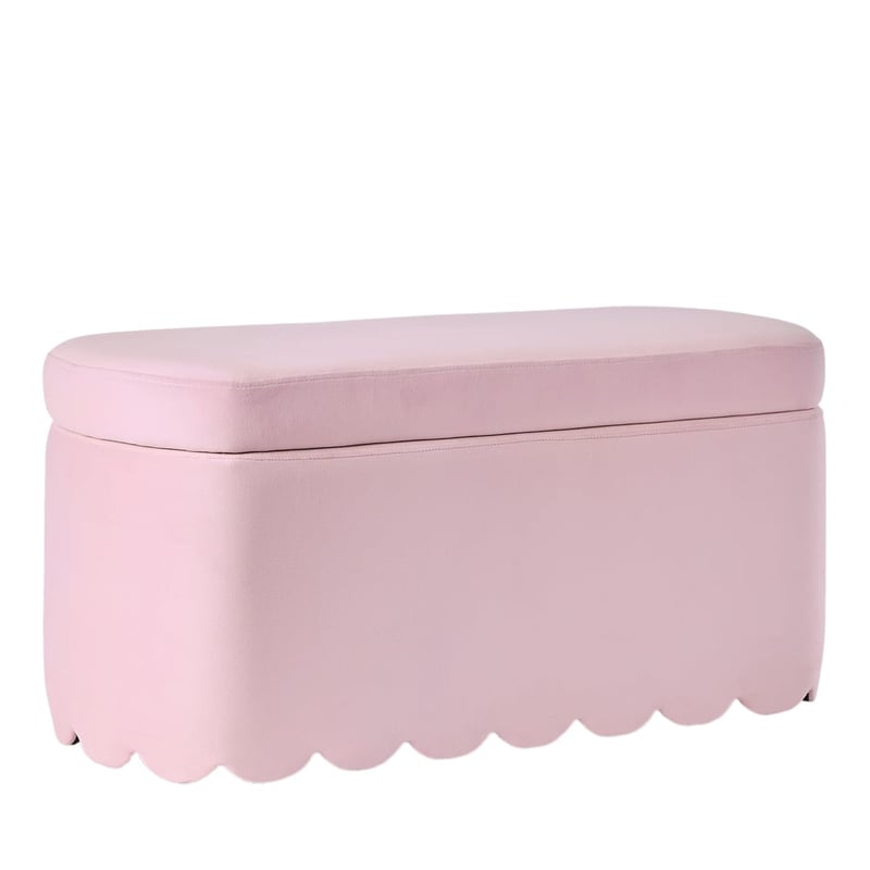 Isabella Pink Lilac Scallop Blanket Box