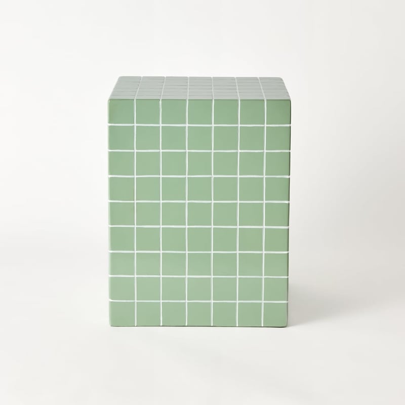 Tilly Green Tile Side Table