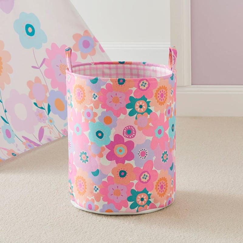 Poppy Floral Printed Basket