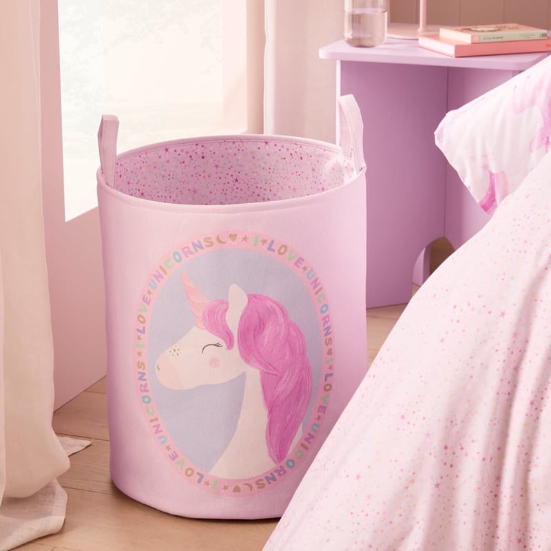 Rainbows & Unicorns Printed Basket