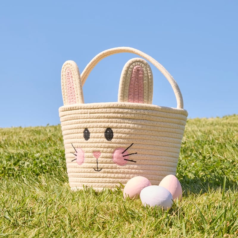 Pink Bunny Basket