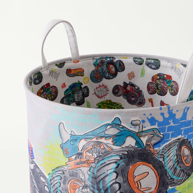  Mattel Hot Wheels Monster Trucks Printed Basket