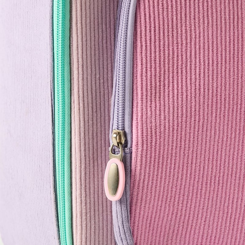 Pink Cord Wheelie Bag