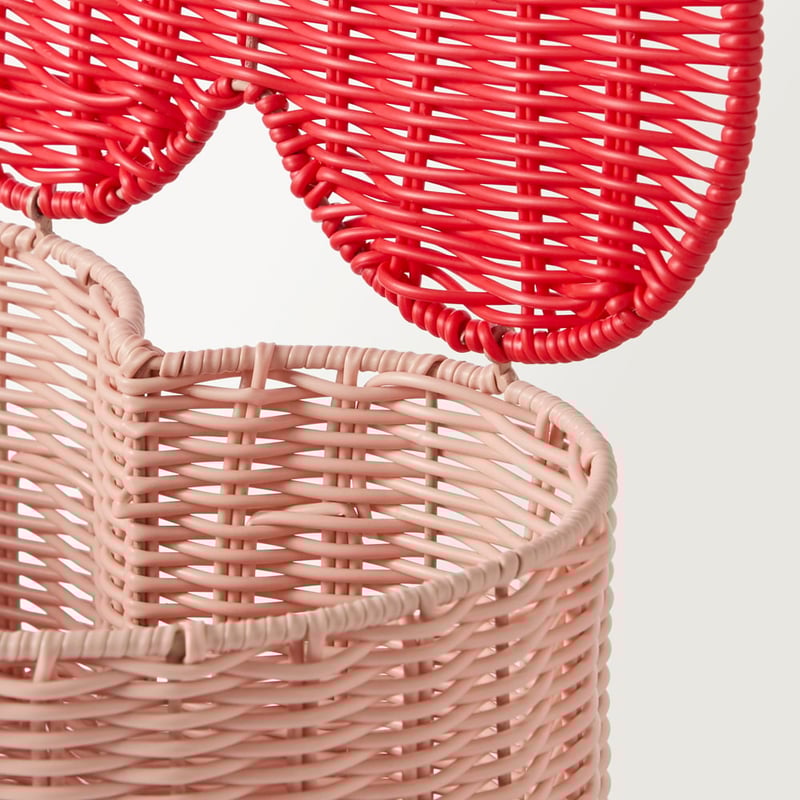 Sweet Heart Pink Storage Basket