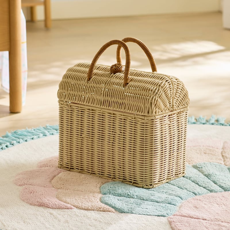 Mia Natural Poly Rattan Storage Carrier
