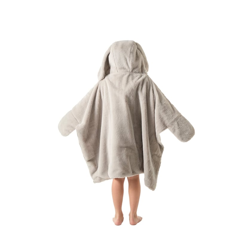 Bowie Bunny Grey Character Hooded Blanket