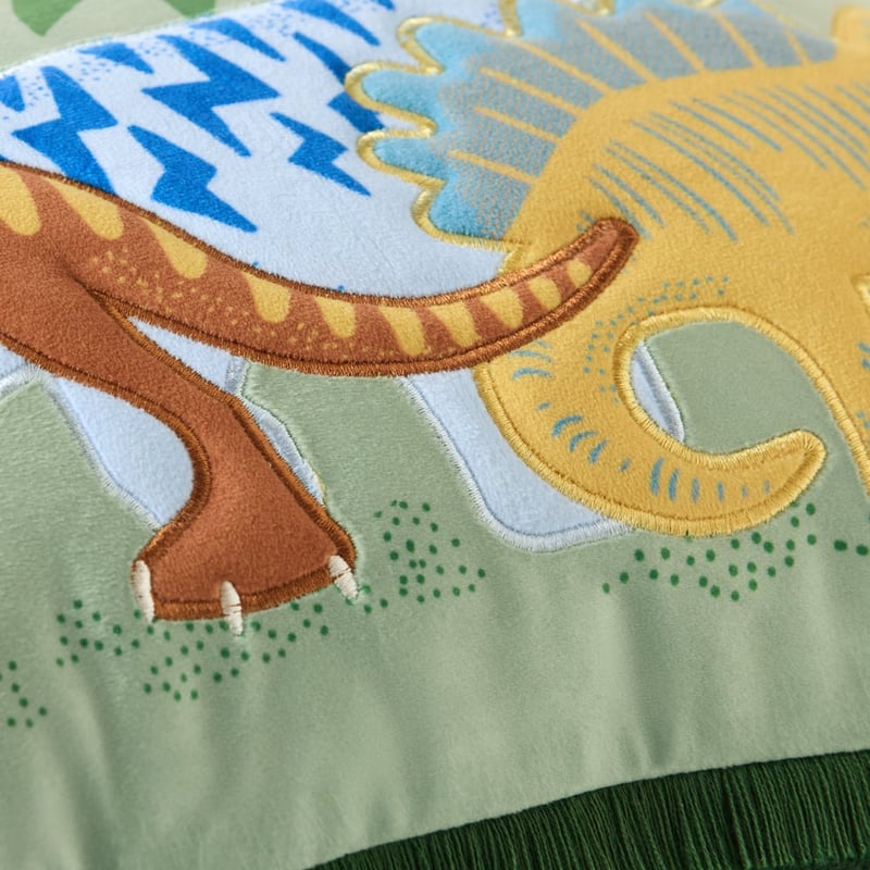 Dino Walk Green Cushion