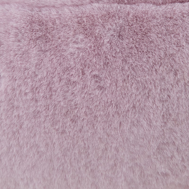 Frankie Powder Pink Faux Fur Floor Cushion