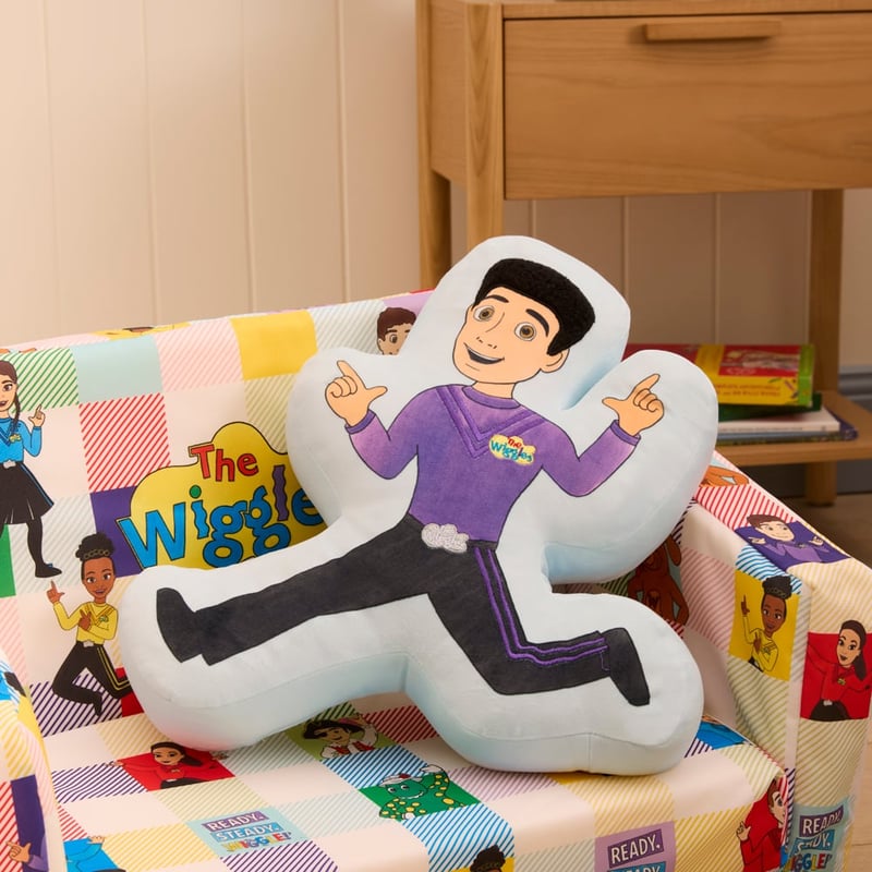 The Wiggles John Wiggle Light Blue Cushion