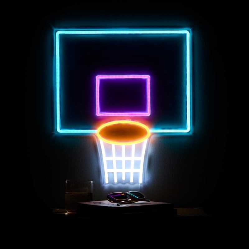 Basketball Hoop Neon Light