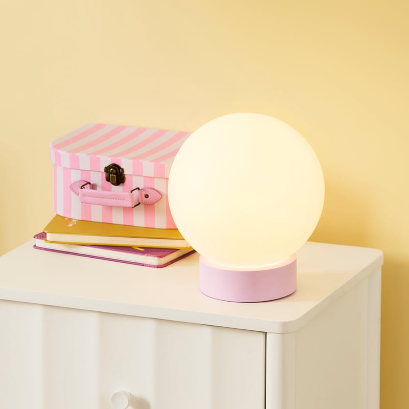 Scout Lilac Sphere Lamp