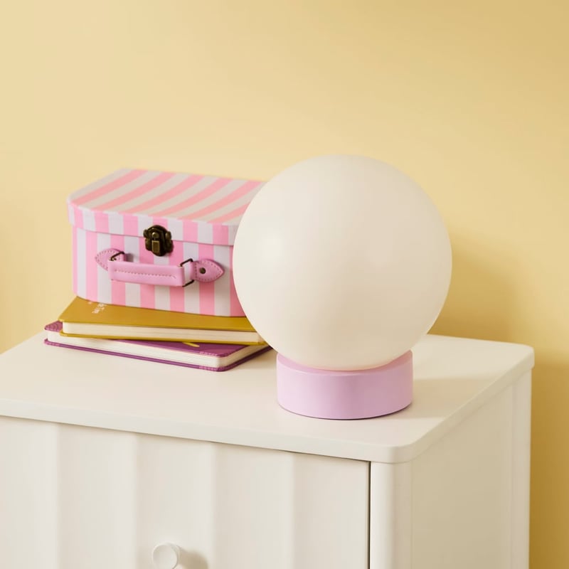 Scout Lilac Sphere Lamp