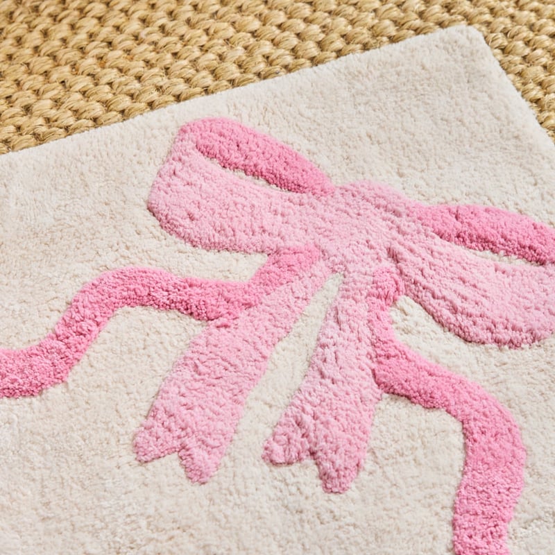 Pink Bow Rug