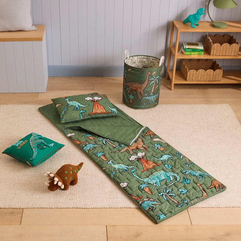 Gaming Dino Co-Ordinating Sleeping Bag