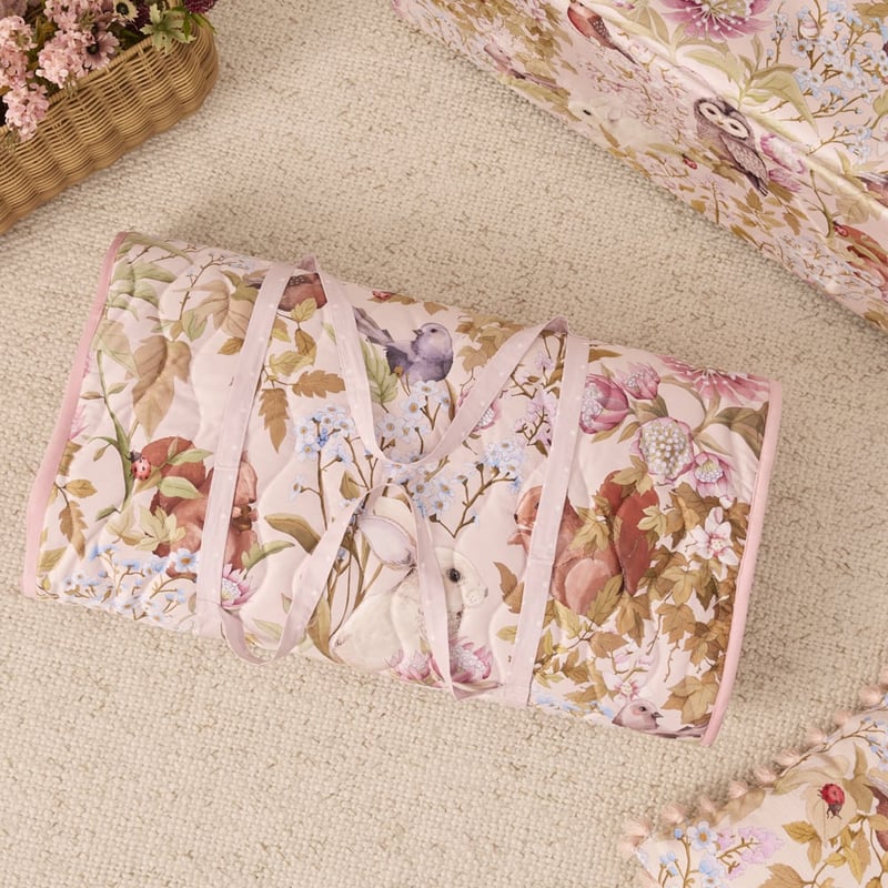 Fleur Harris Woodlands Quilted Velvet Sleeping Bag