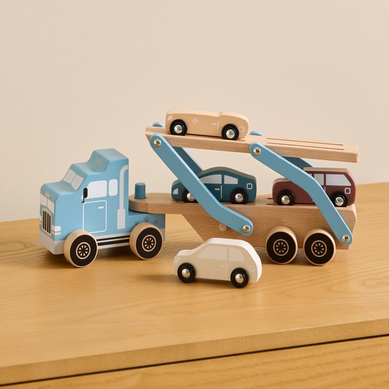 Blue Truck & Trailer Set