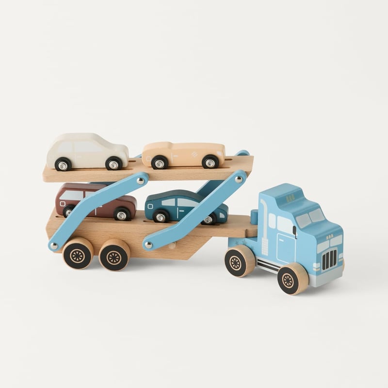Blue Truck & Trailer Set