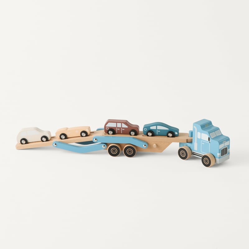 Blue Truck & Trailer Set