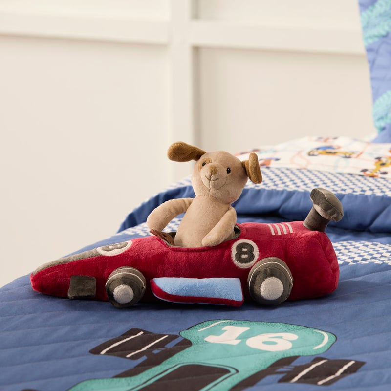Race Car Pup Keepsake Toy