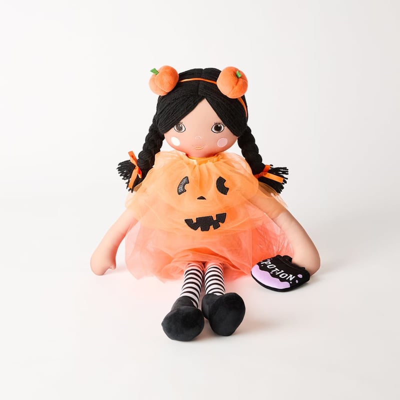 Halloween Pumpkin Girl Soft Toy