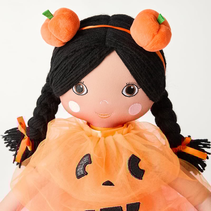 Halloween Pumpkin Girl Soft Toy