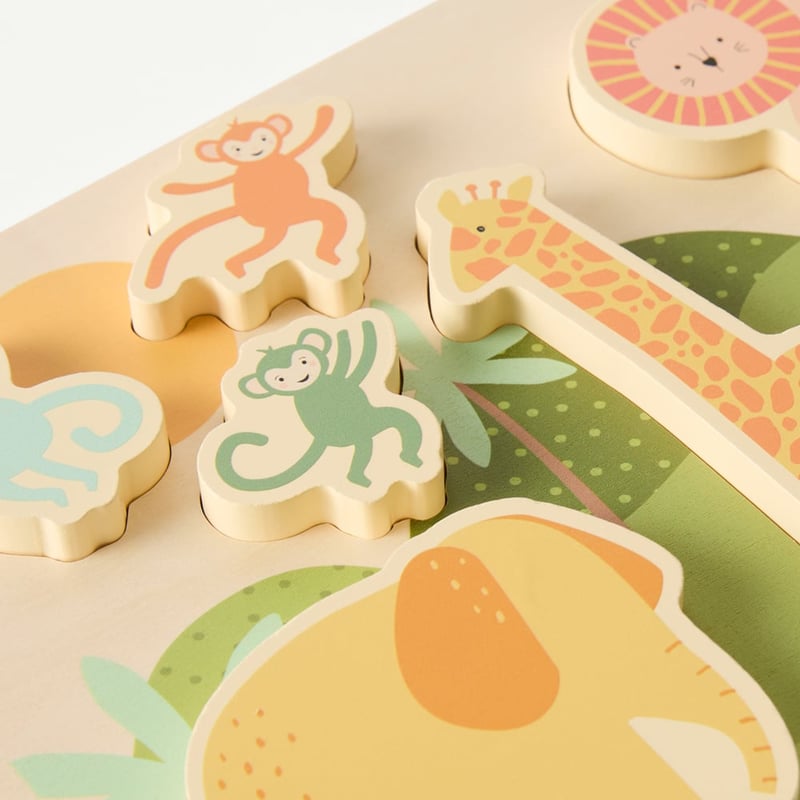 Interactive Jungle Animal Puzzle