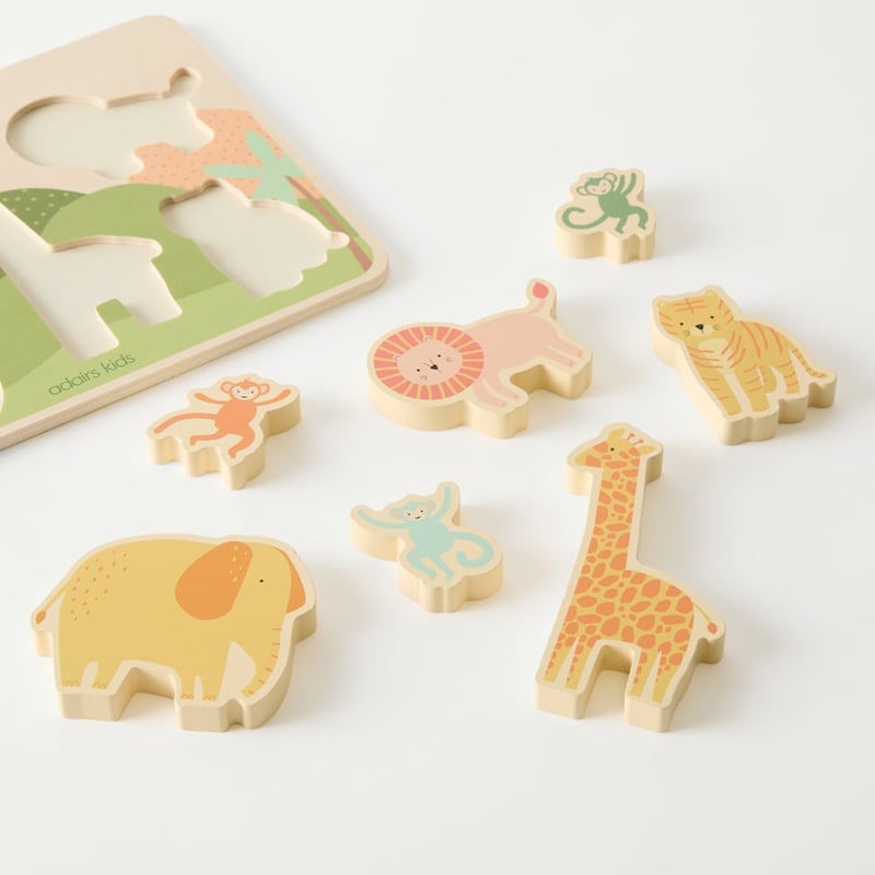 Interactive Jungle Animal Puzzle