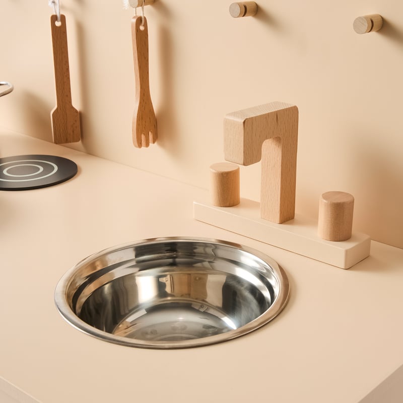 Timber Natural Kitchen Play Set