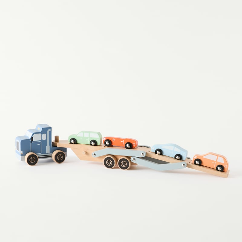 Timber Truck & Trailer Play Set