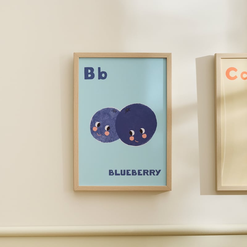 Blueberry Nursery Wall Art