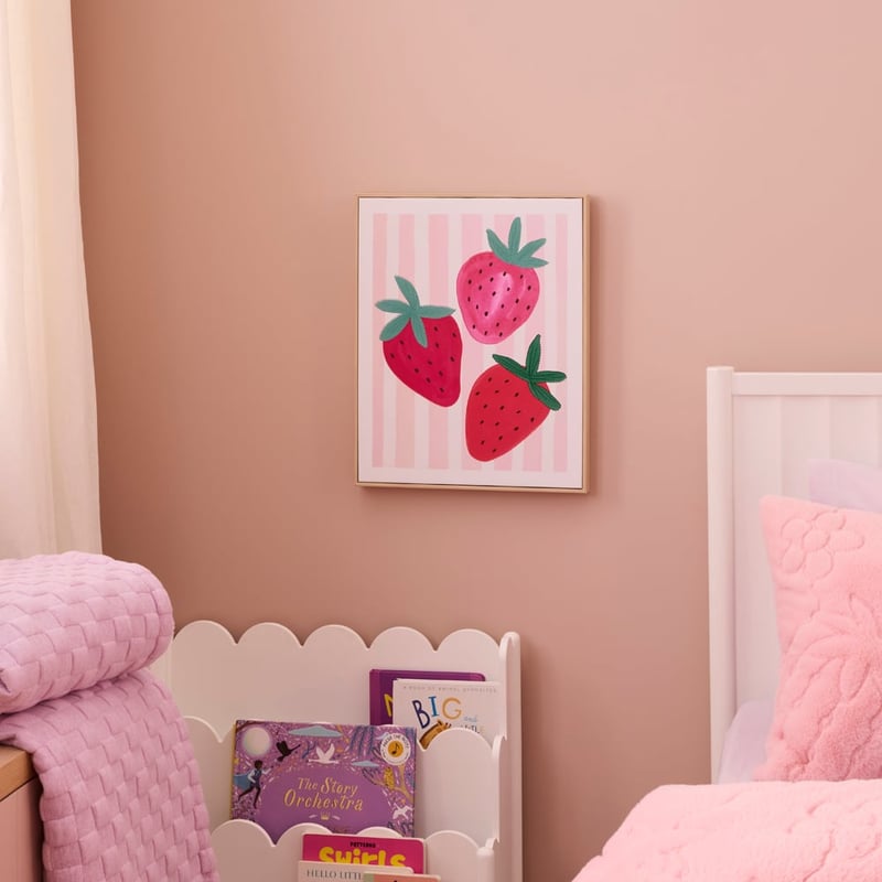 Strawberry Stripe Wall Art