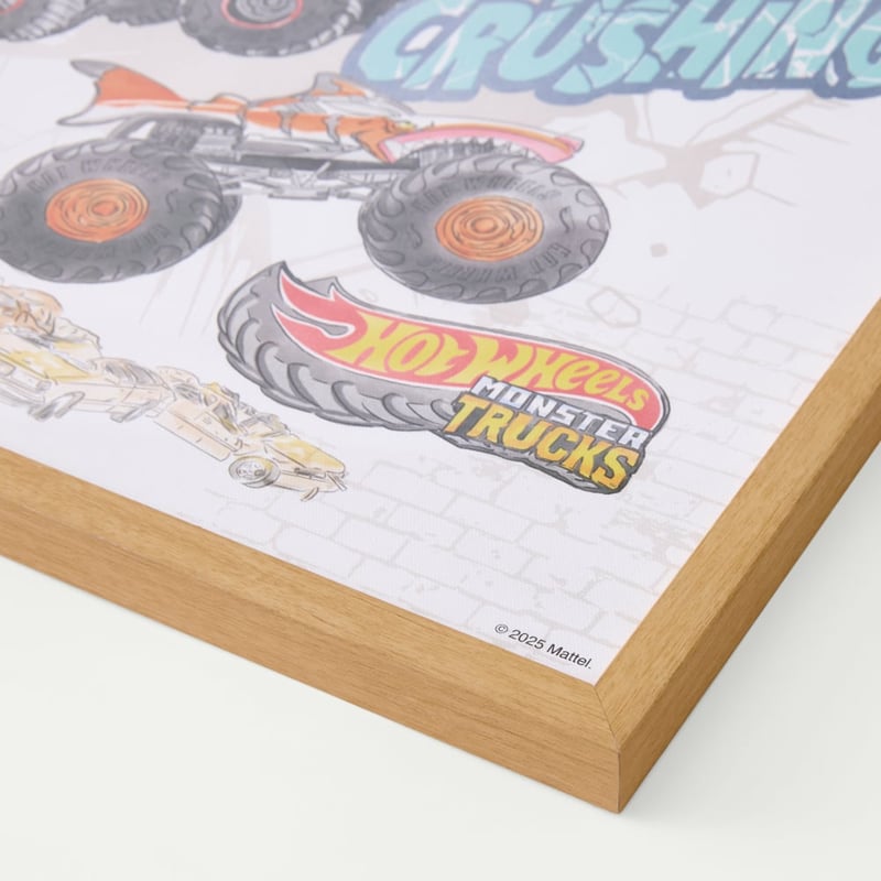 Mattel Hot Wheels Monster Trucks Wall Art