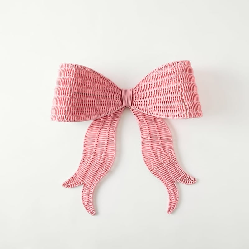 Bow Soft Pink Wall Hanging