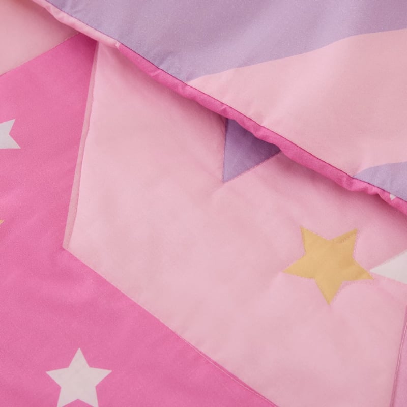 Be A Star Multi Quilted Cot Quilt Cover Set
