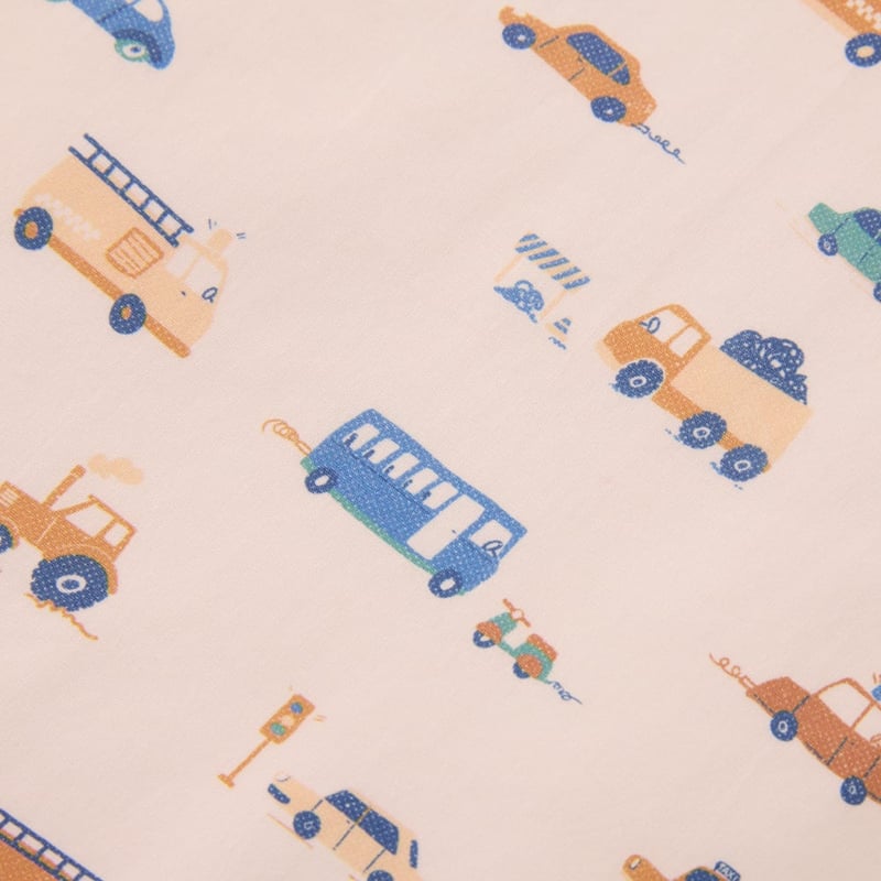 Stop & Go Cars Multi Fitted Sheet 2pk