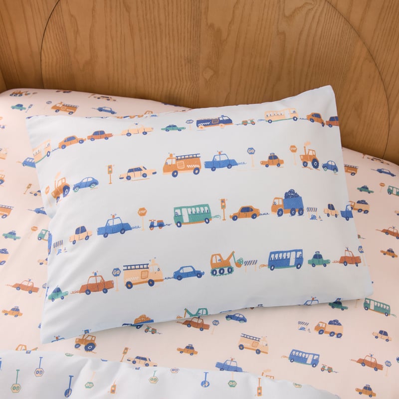 Stop & Go Cars Multi Cot Quilt Cover Set