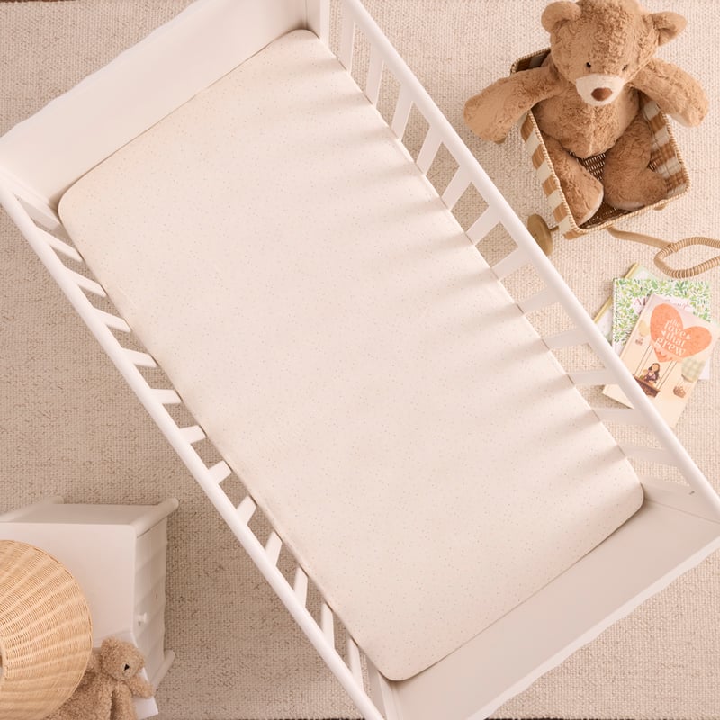 Charlie Multi Spot Cotton Muslin Fitted Sheet 2pk