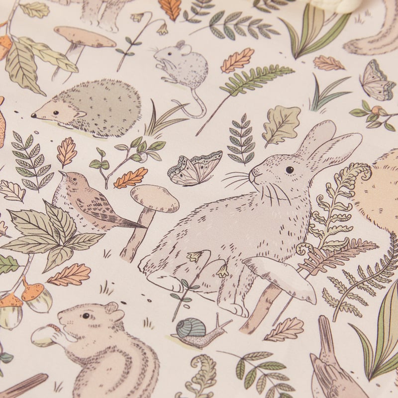 Forest Animals Natural Fitted Sheet 2pk