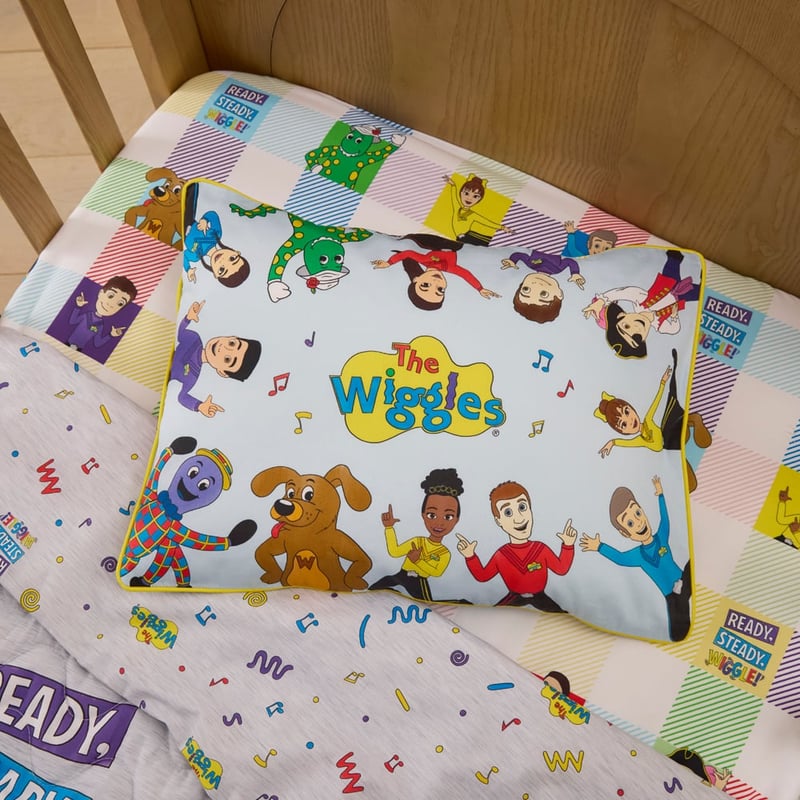 The Wiggles Ready Steady Wiggle Cot Text Pillowcase