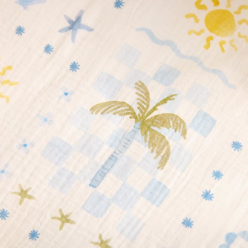 Amalfi White Cotton Muslin Fitted Sheets 2pk