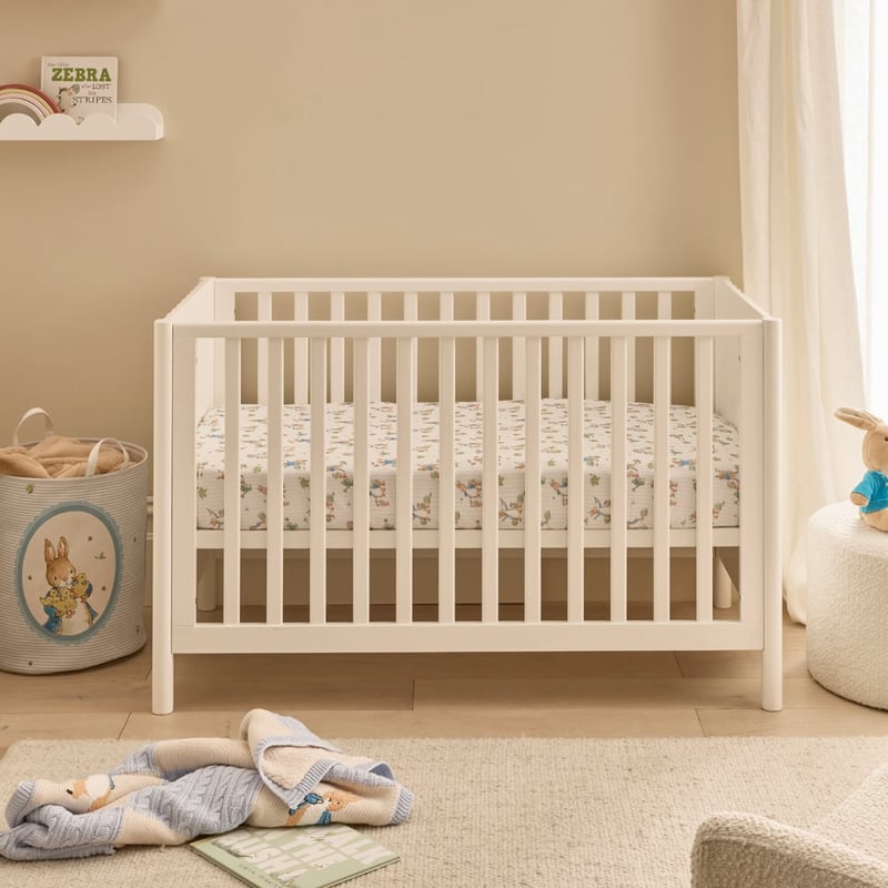 Cleo White Timber Cot