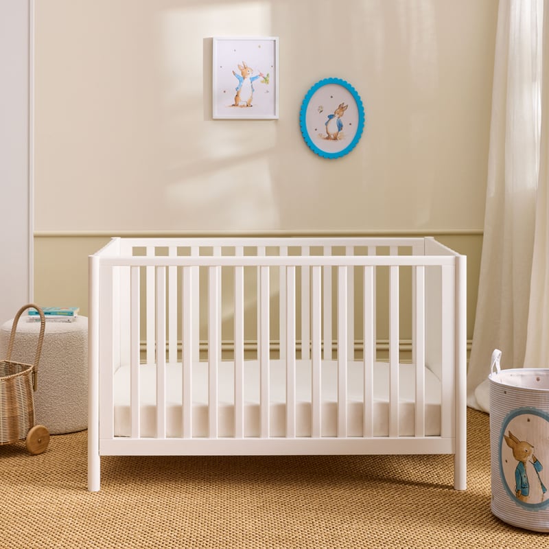 Cleo White Timber Cot