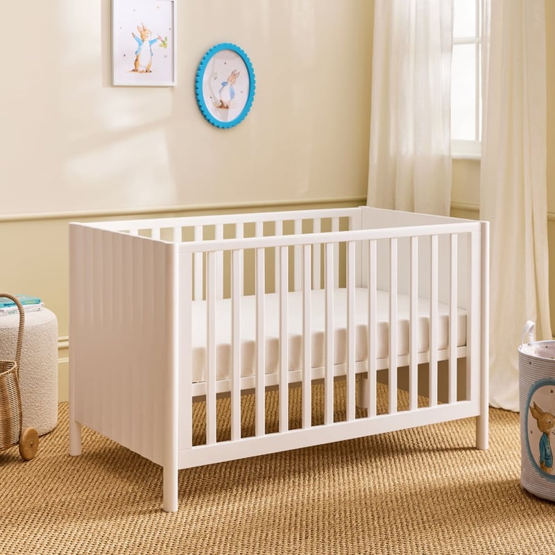 Cleo White Timber Cot
