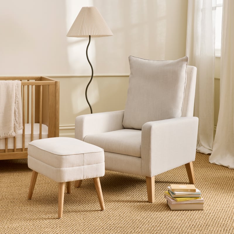 Hamilton 2 in 1 Natural Nursery Rocking Chair