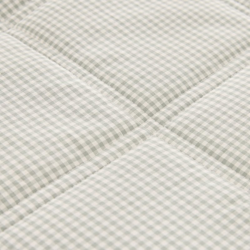 Tully Sage Gingham Baby Blanket