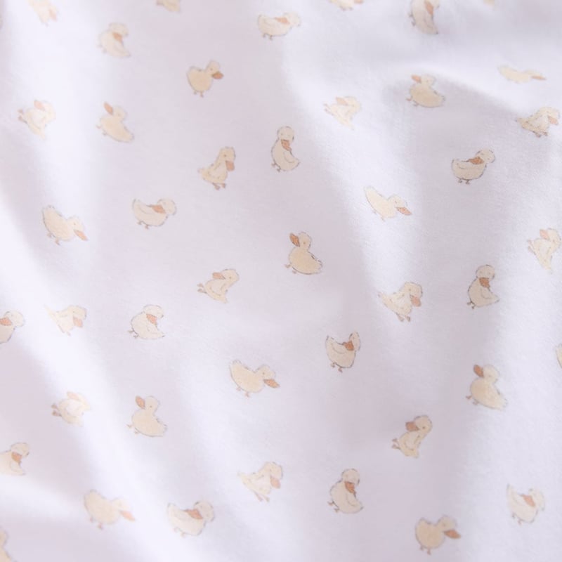 Farm Family Off White Cotton Jersey Baby Swaddles Pack of 2