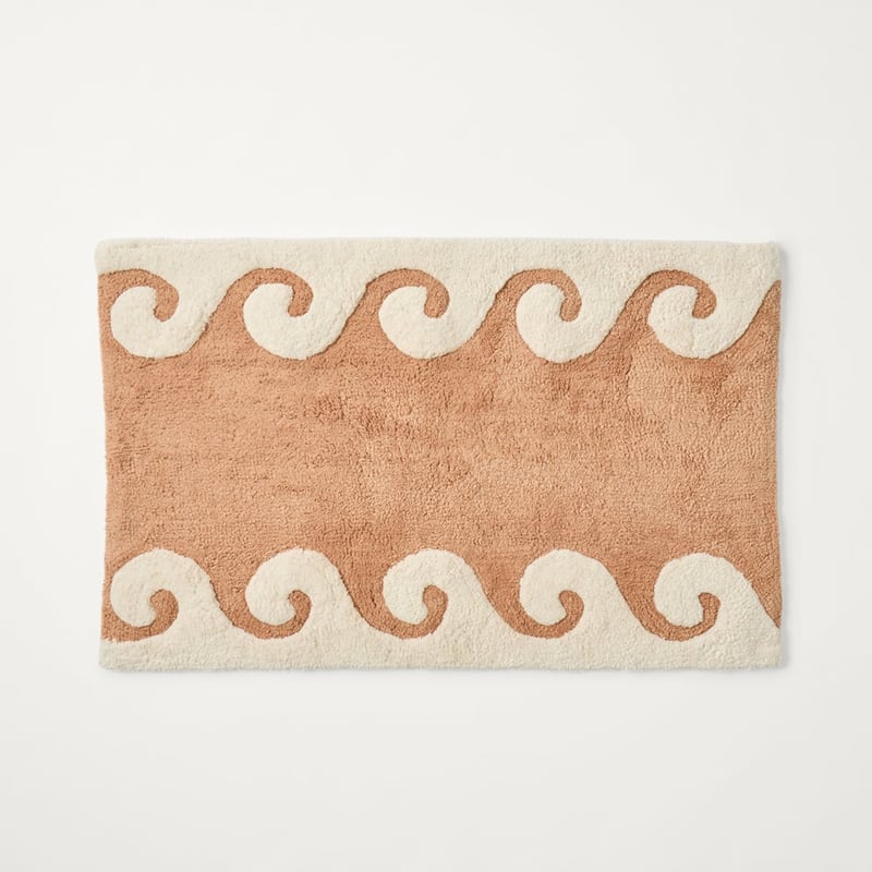 Wave Sandalwood & Natural Bath Mat