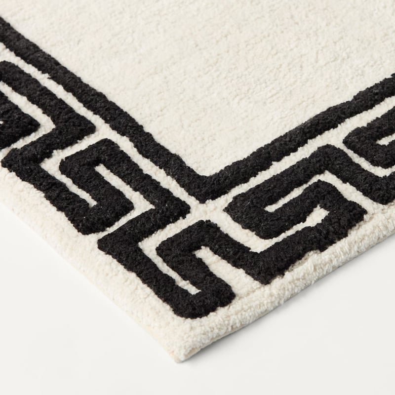 Theodore Natural & Black Bath Mat