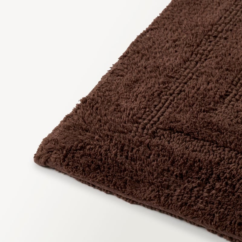 Regent Chocolate Reversible Cotton Bath Mat